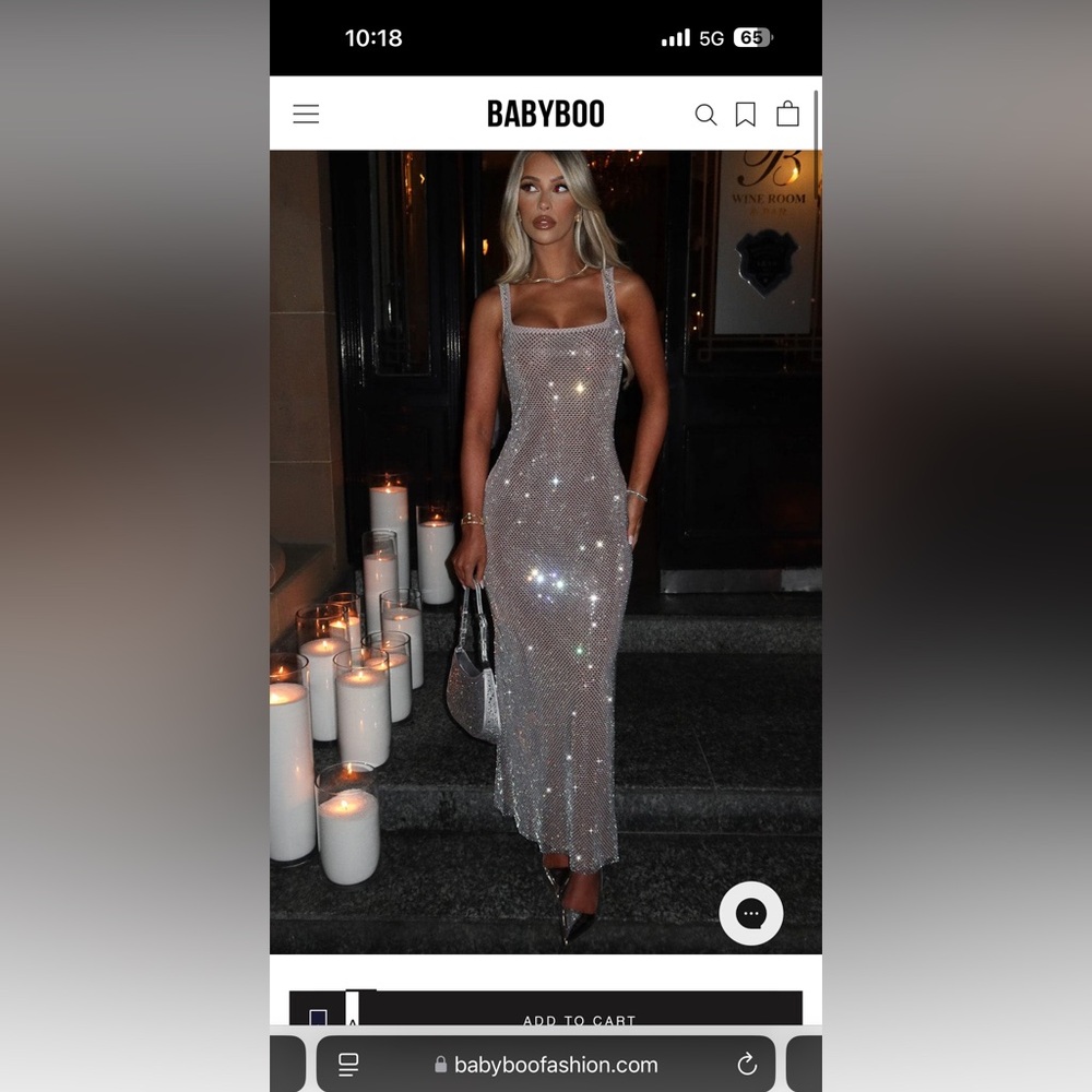 Dazzling Backless Silver Sequin Dress